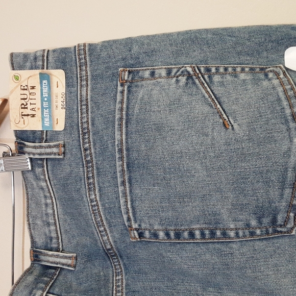 New True Nation athletic fit stretchy men's jean size 44x28 - Picture 5 of 10